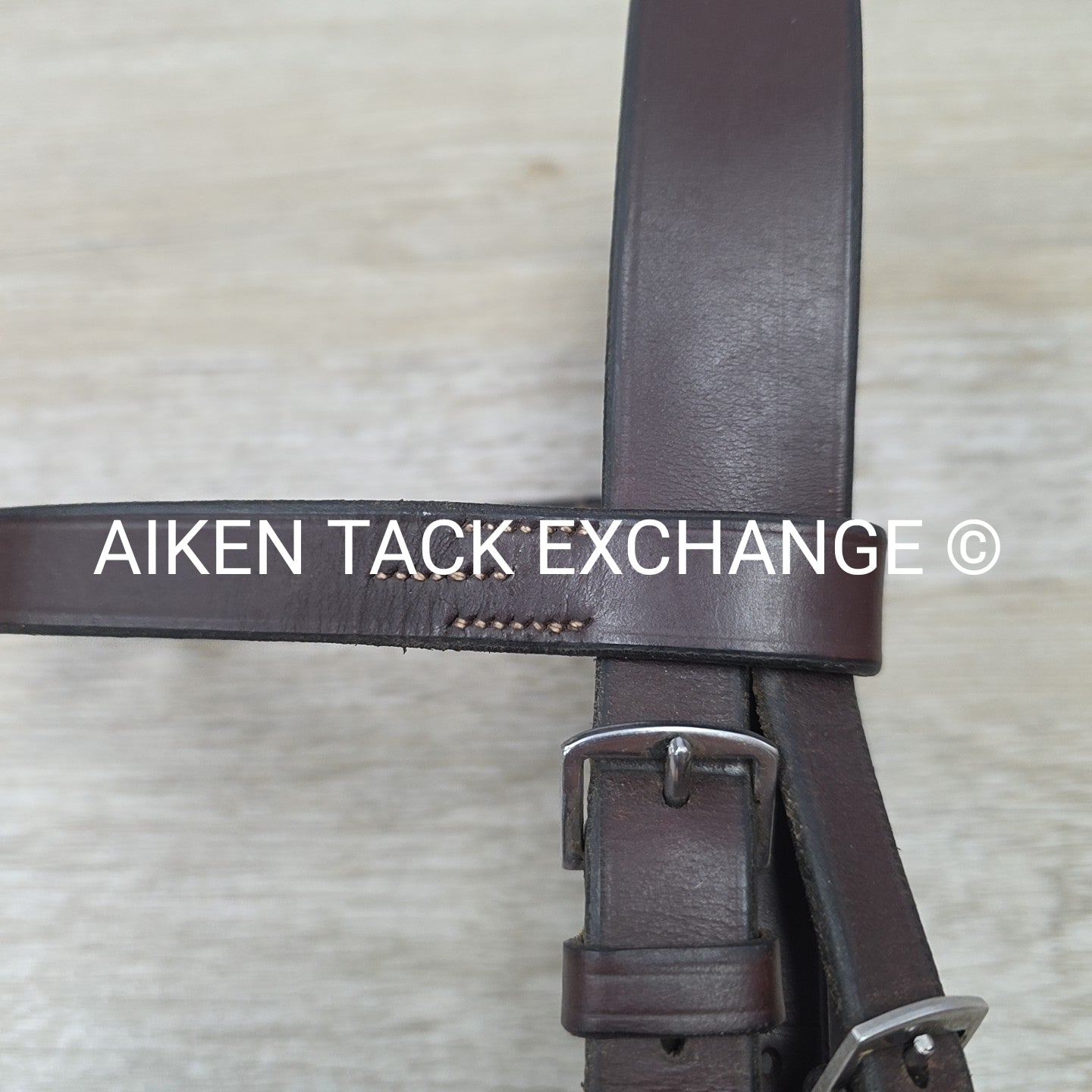 Horse Country Flat Hunt Bridle, No Reins, Brown, Size Full
