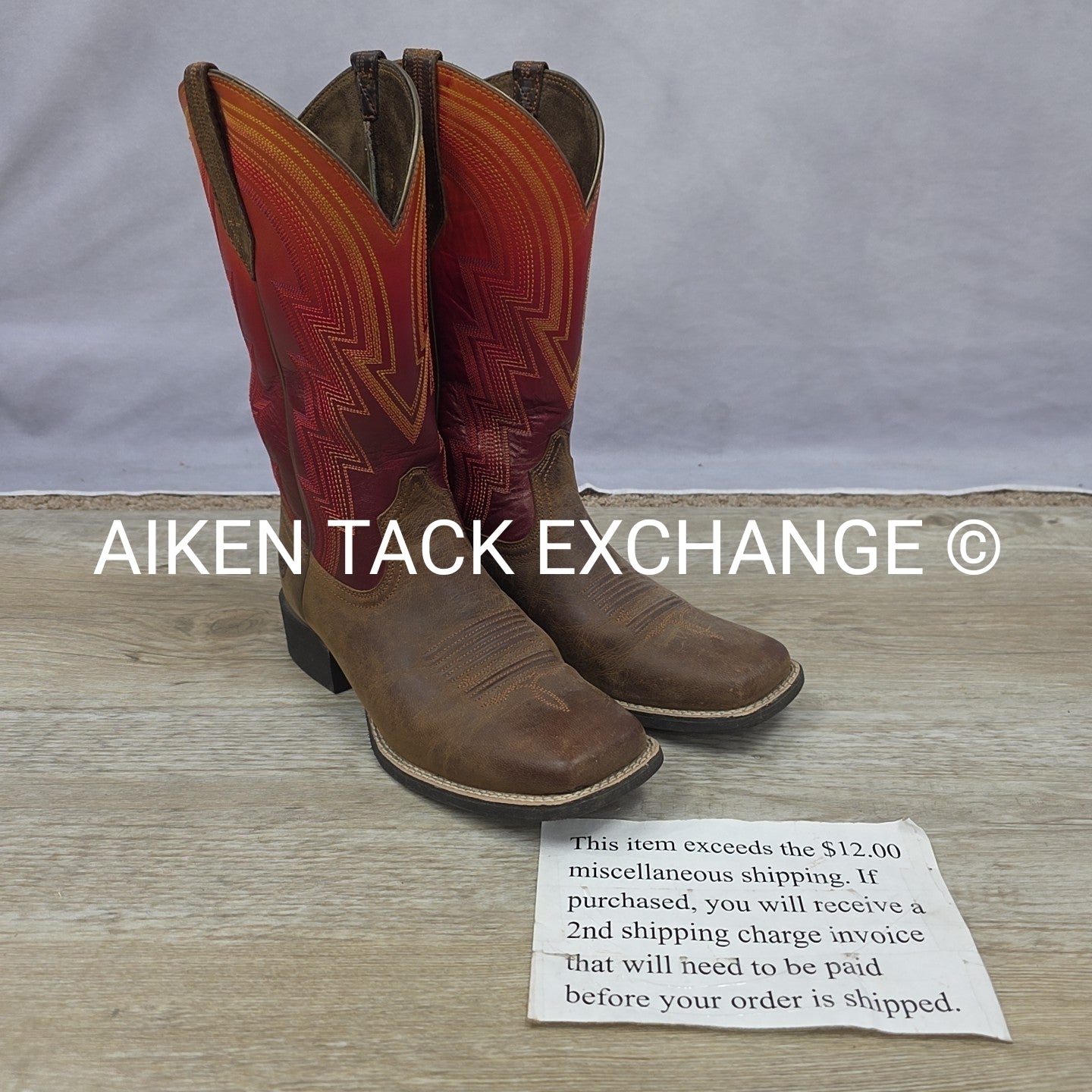 Ariat Round Up Waylon Western Boots, Size 8