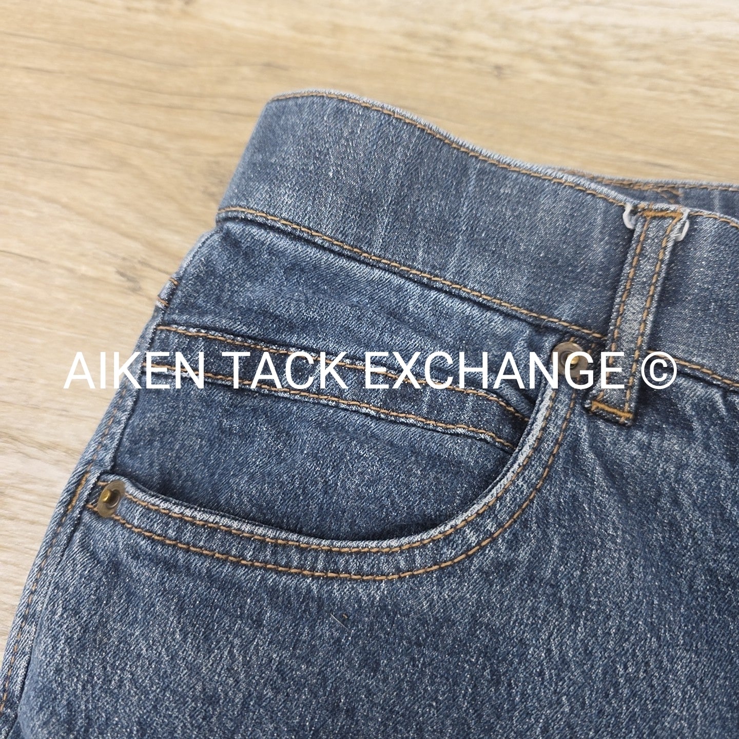 Ovation Denim Knee Patch Breeches, Size 30