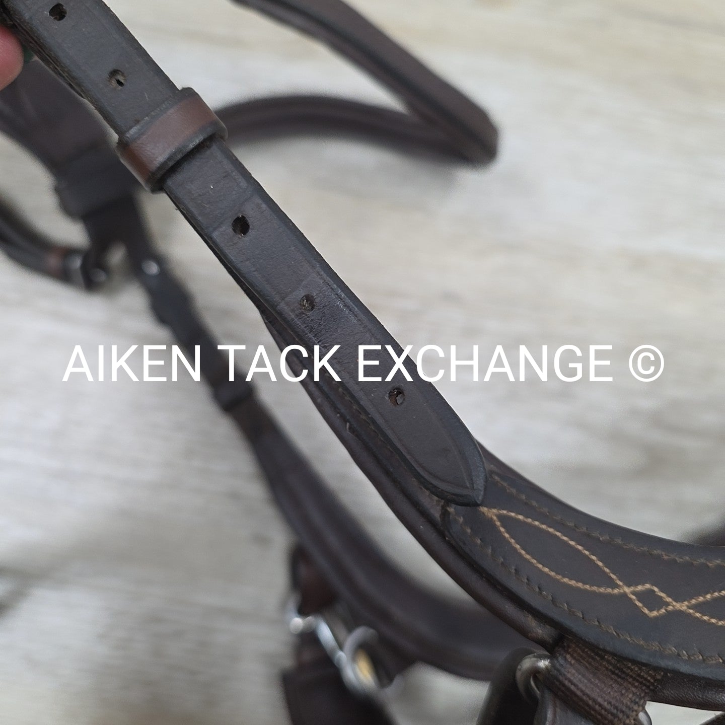 PS of Sweden Jump Off Anatomic Bridle, No Reins, Brown, Size Full