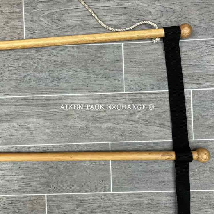 Hanging Wooden Blanket Rack