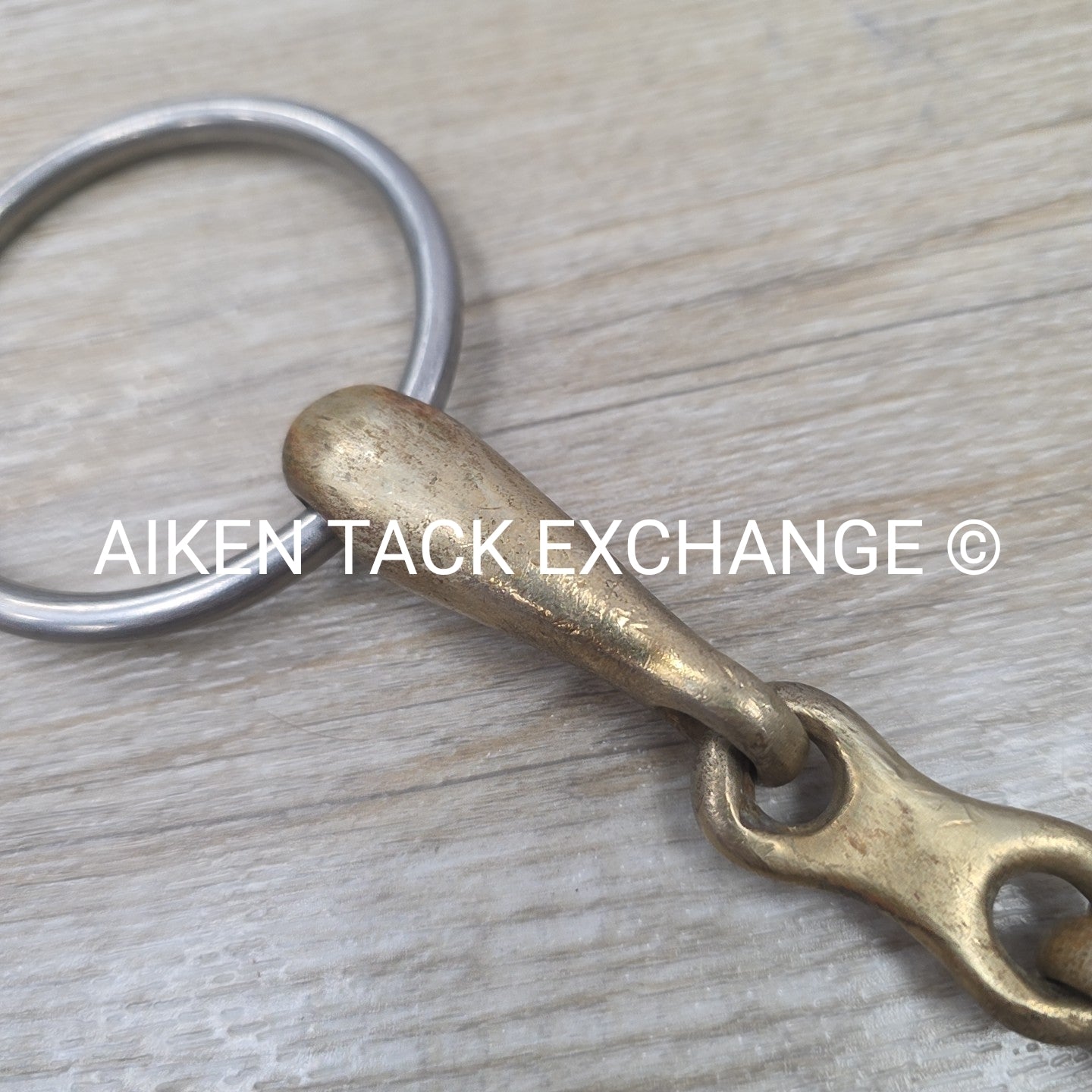 Copper French Link Loose Ring Bit 5"