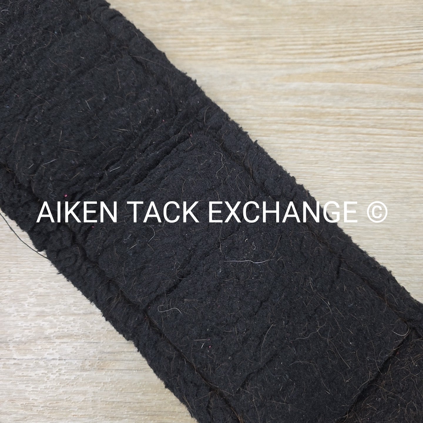 Fleece Dressage Girth with Double Elastic, Black, 30"