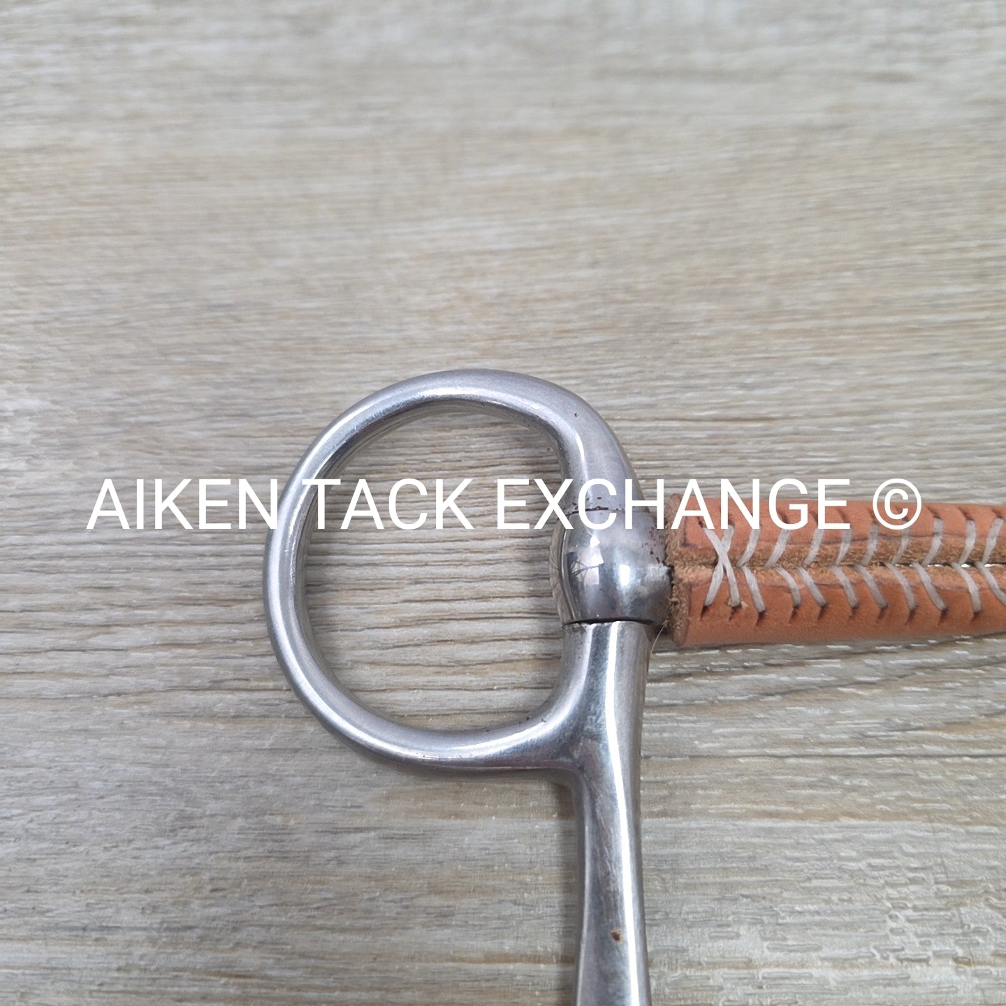 Half Cheek Leather Covered Single Joint Bit 5"