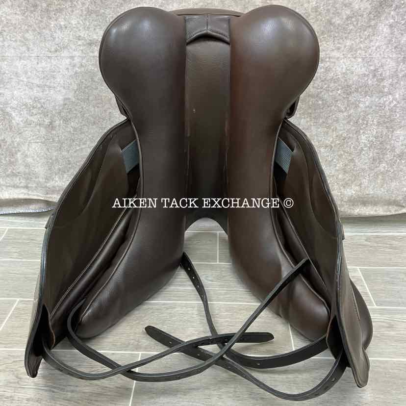 2016 Custom Saddlery Santa Cruz R Monoflap Dressage Saddle, 17.5" Seat, Adjustable Tree, Wool Flocked Panels