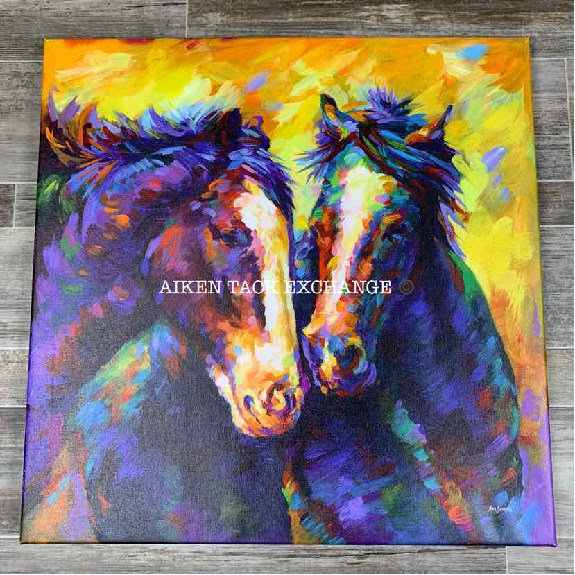 "Grace and Beauty" by Leon Devenice Canvas Print, 24" x 24"