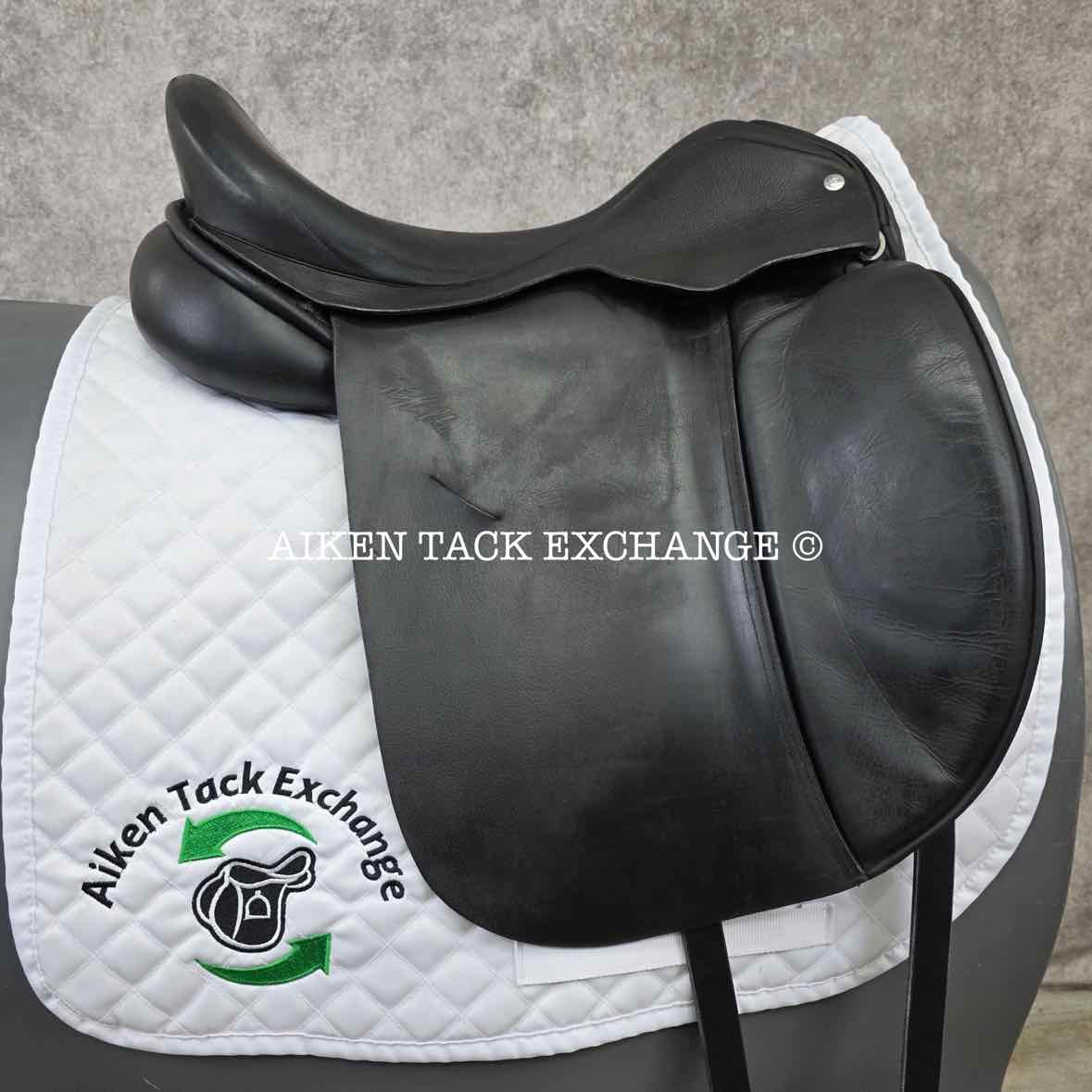 2008 Custom Saddlery Steffen's Advantage Dressage Saddle, 18" Seat, Adjustable Tree, Wool Flocked Panels
