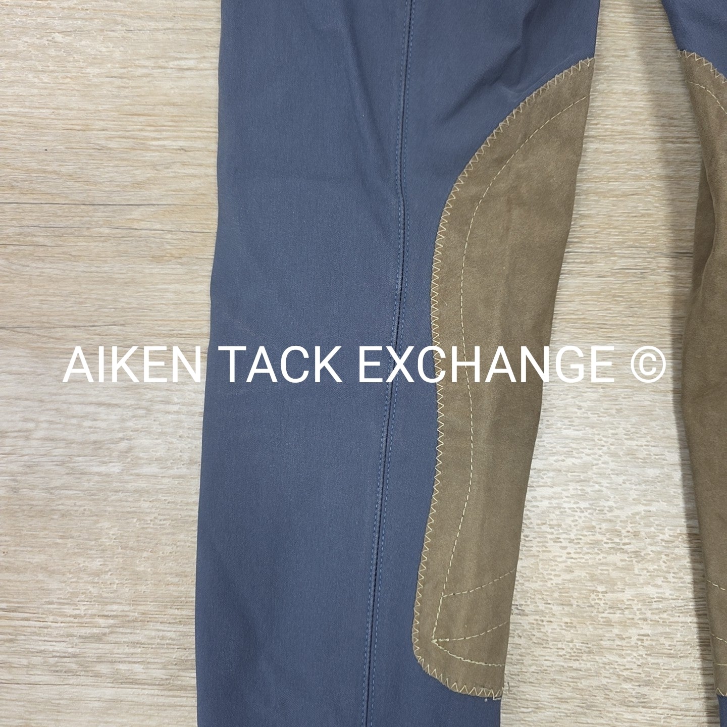 Tailored Sportsman Trophy Hunter Knee Patch Breeches, Sock Bottom, Size 24 R