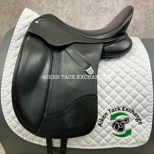2014 Bates Isabell Werth Dressage Saddle, 17" Seat, Adjustable Tree - Changeable Gullet, Wool Flocked Panels