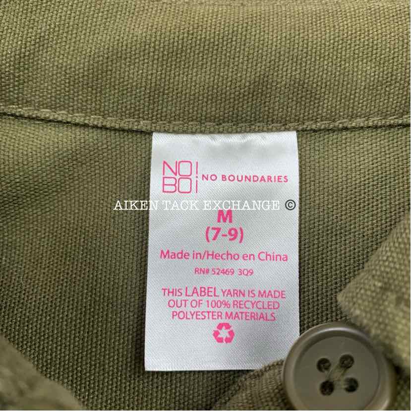 No Boundaries Cropped Utility Jacket, Medium (7/8)