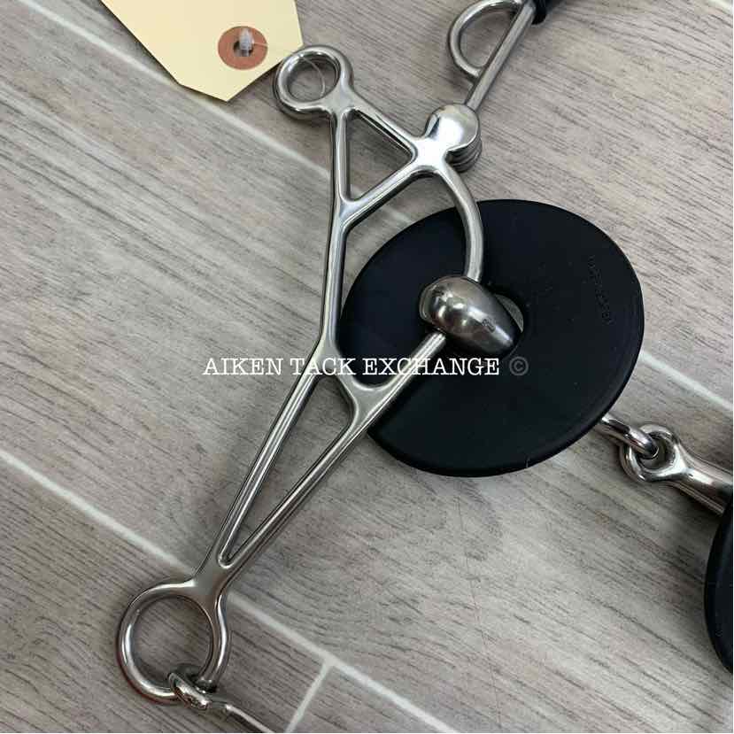 Hollow Single Joint Hackamore Bit 4.5"