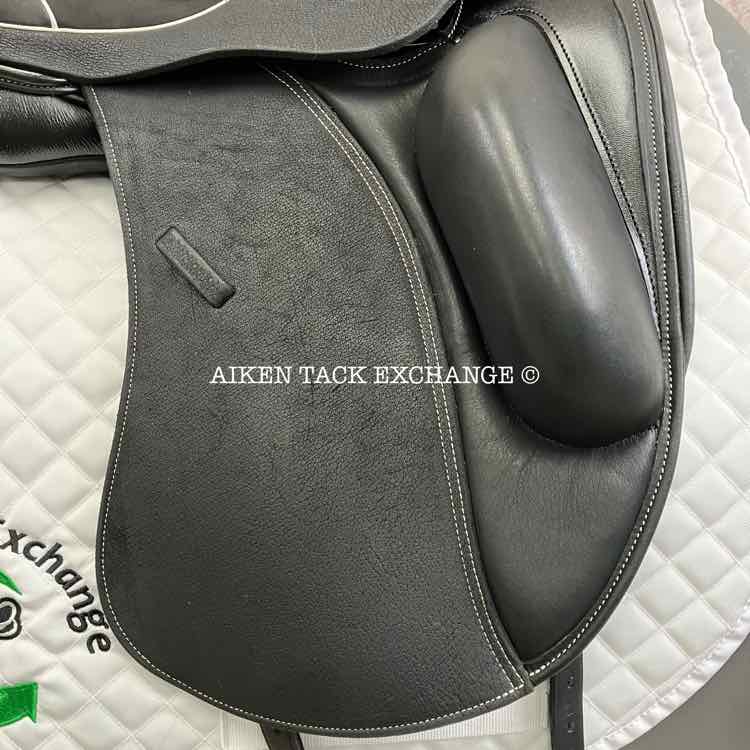 2023 Custom Saddlery Wolfgang Solo MKII Monoflap Dressage Saddle, 17.5" Seat, Adjustable Tree, Wool Flocked Panels