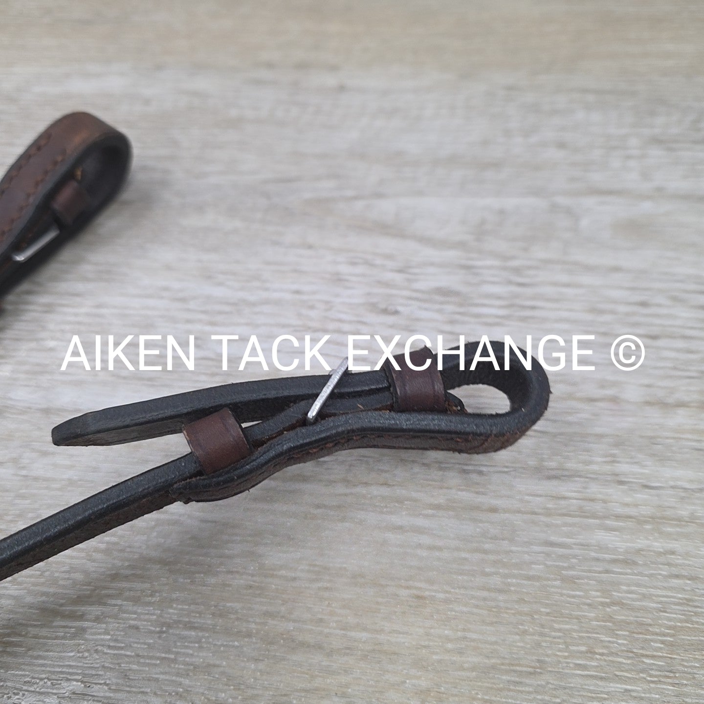 Flat Leather Reins, Brown, 54"