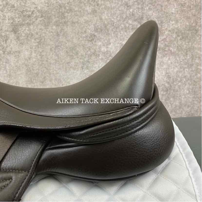 2024 Envy by Custom Saddlery Motion Monoflap Dressage Saddle, 18" Seat, Adjustable Tree, Wool Flocked Panels