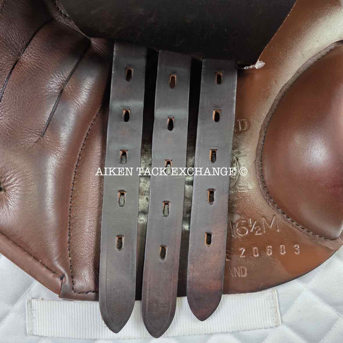 2015 Black Country Wexford Jump Saddle, 16.5" Seat, Medium Tree, Wool Flocked Panels