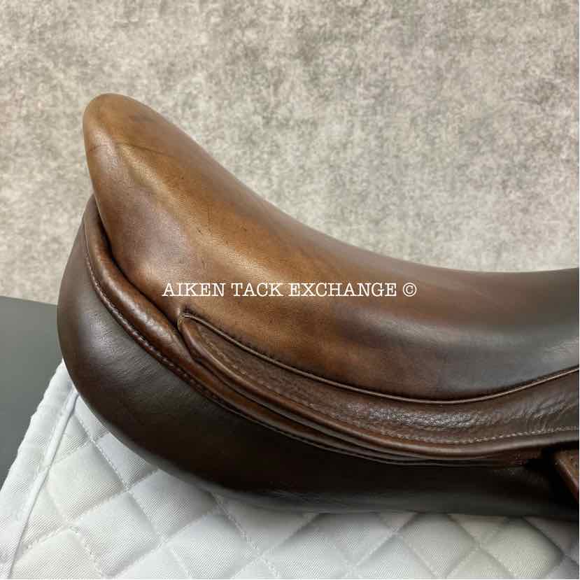 2014 Marcel Toulouse Annice Platinum Genesis Close Contact Jump Saddle, 17.5" Seat, Adjustable Tree, Wool Flocked Panels