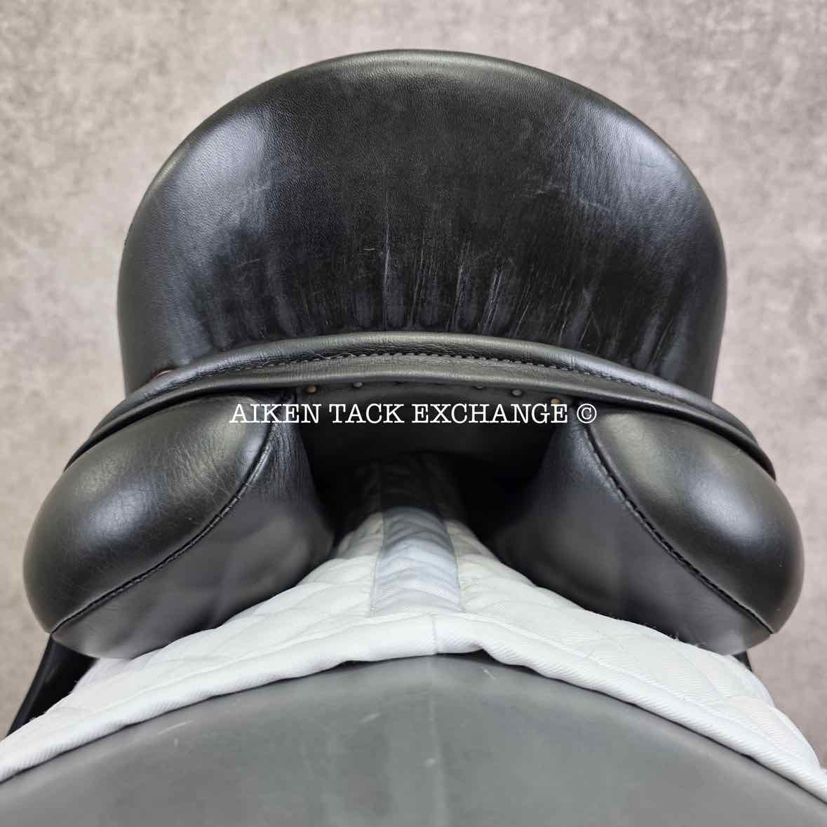 2005 DK Freedom Monoflap Dressage Saddle, 16.5" Seat, Short Flap, Extra Wide Tree, Wool Flocked Panels