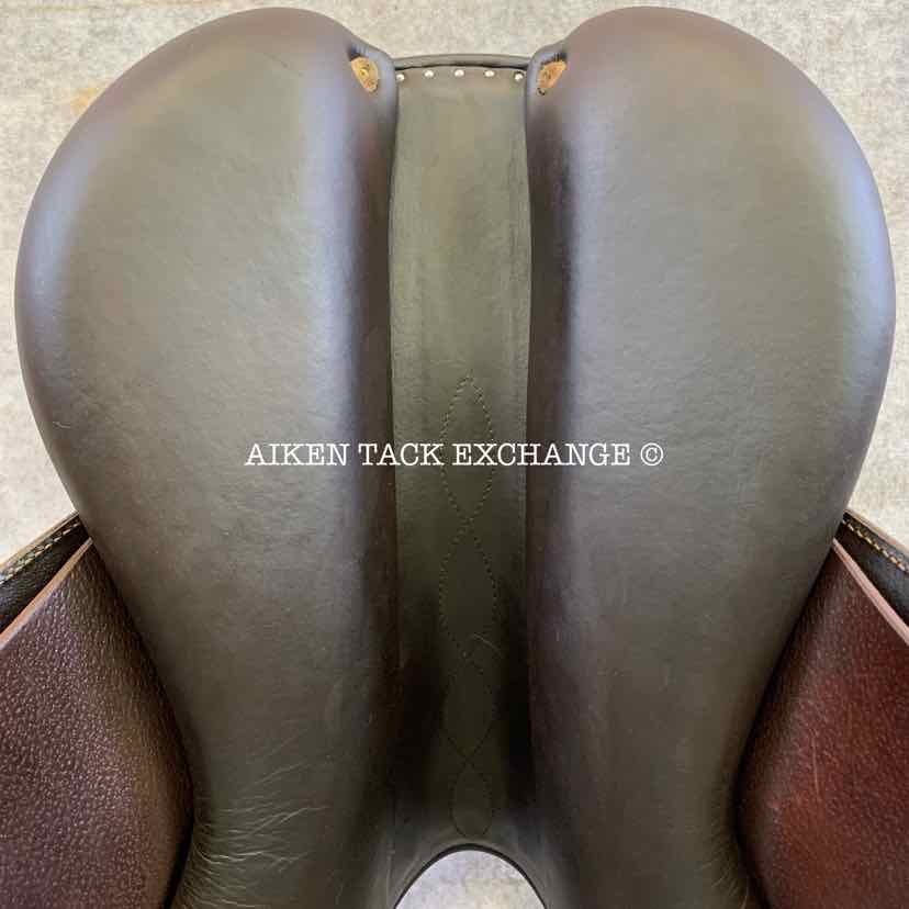 **SOLD** 2020 Antares Contact Jump Saddle, 17" Seat, 1A Flap, Medium Tree, Foam Panels, Full Buffalo Leather