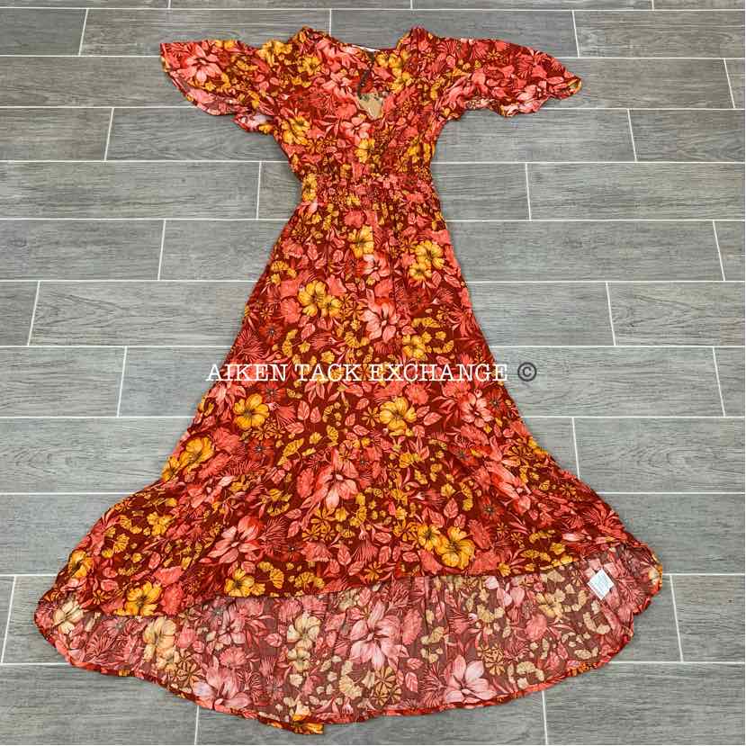 Abel the Label Short Sleeve Maxi Dress, Size XSmall, Brand New