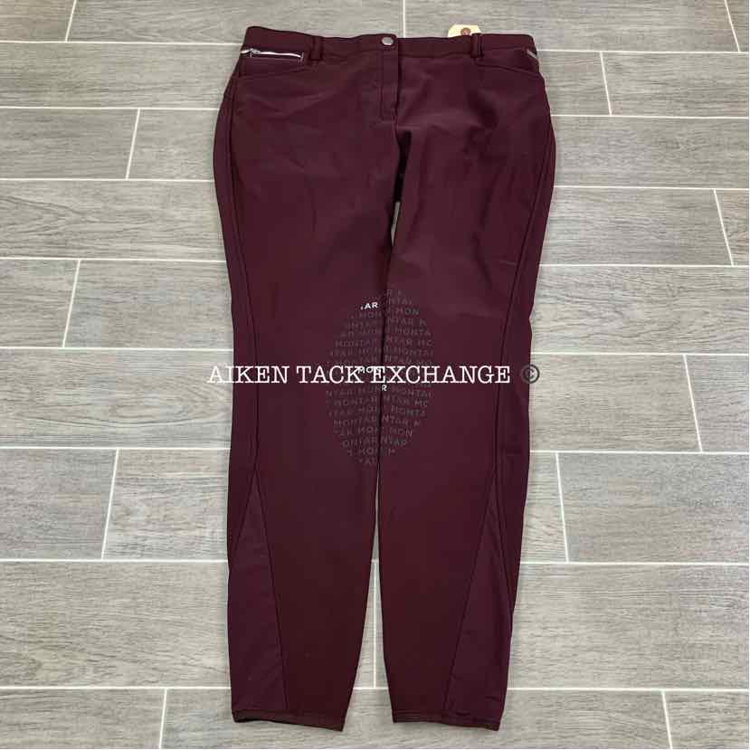 Montar Silicone Grip Knee Patch Breeches, Size 44 (US 32)