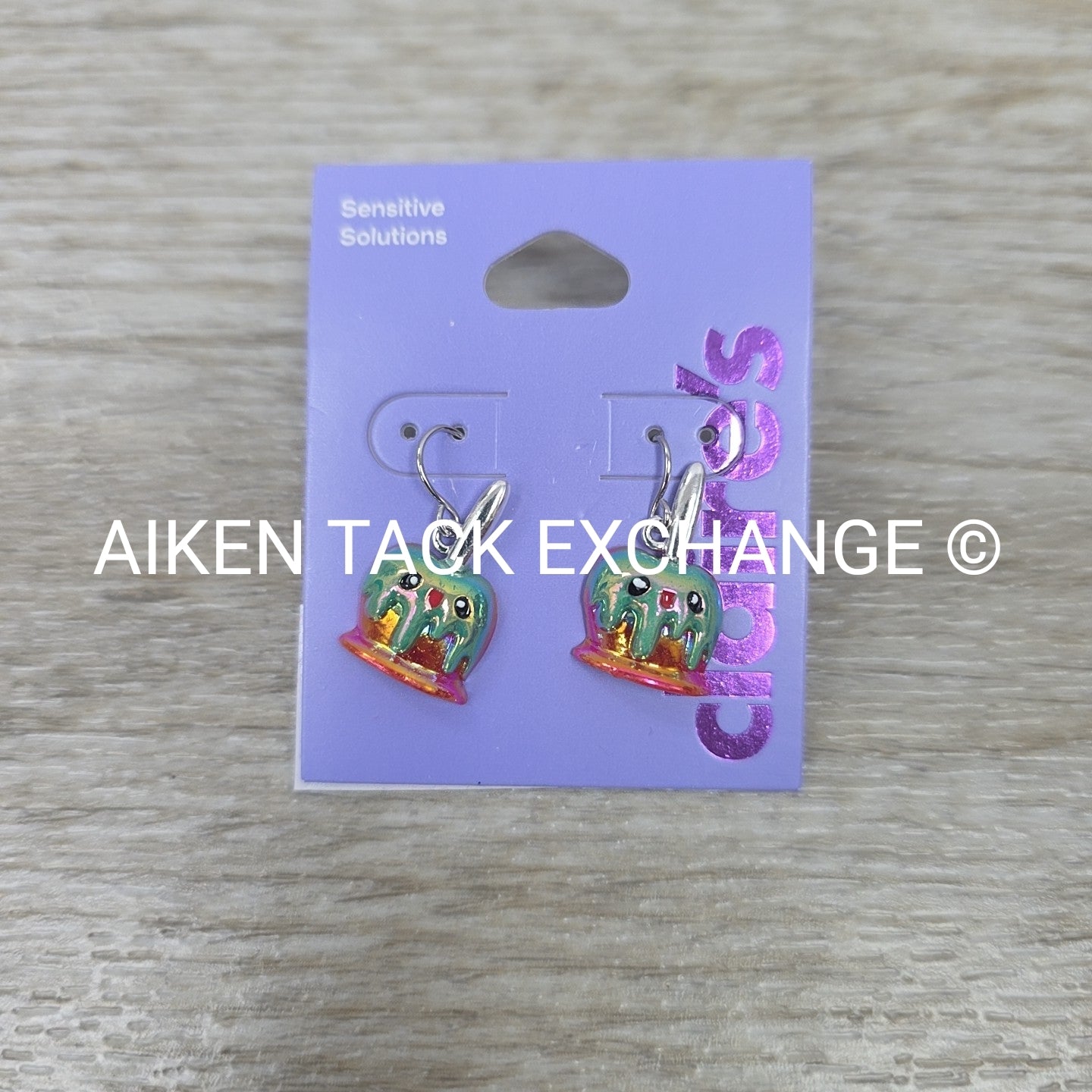 Claire's Halloween Poison Apple Earrings