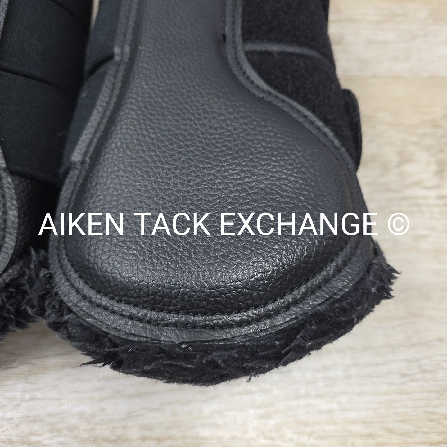 LeMieux Fleece Lined Brushing Boots, Black, Size Large