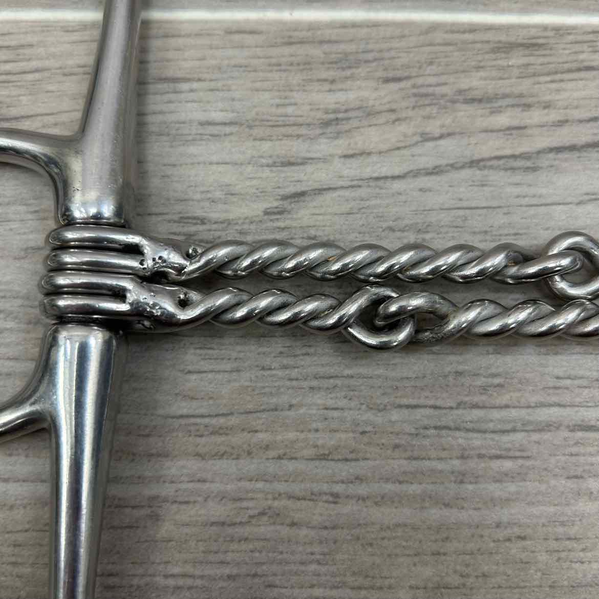 Full Cheek Double Twisted Wire Bit 5"