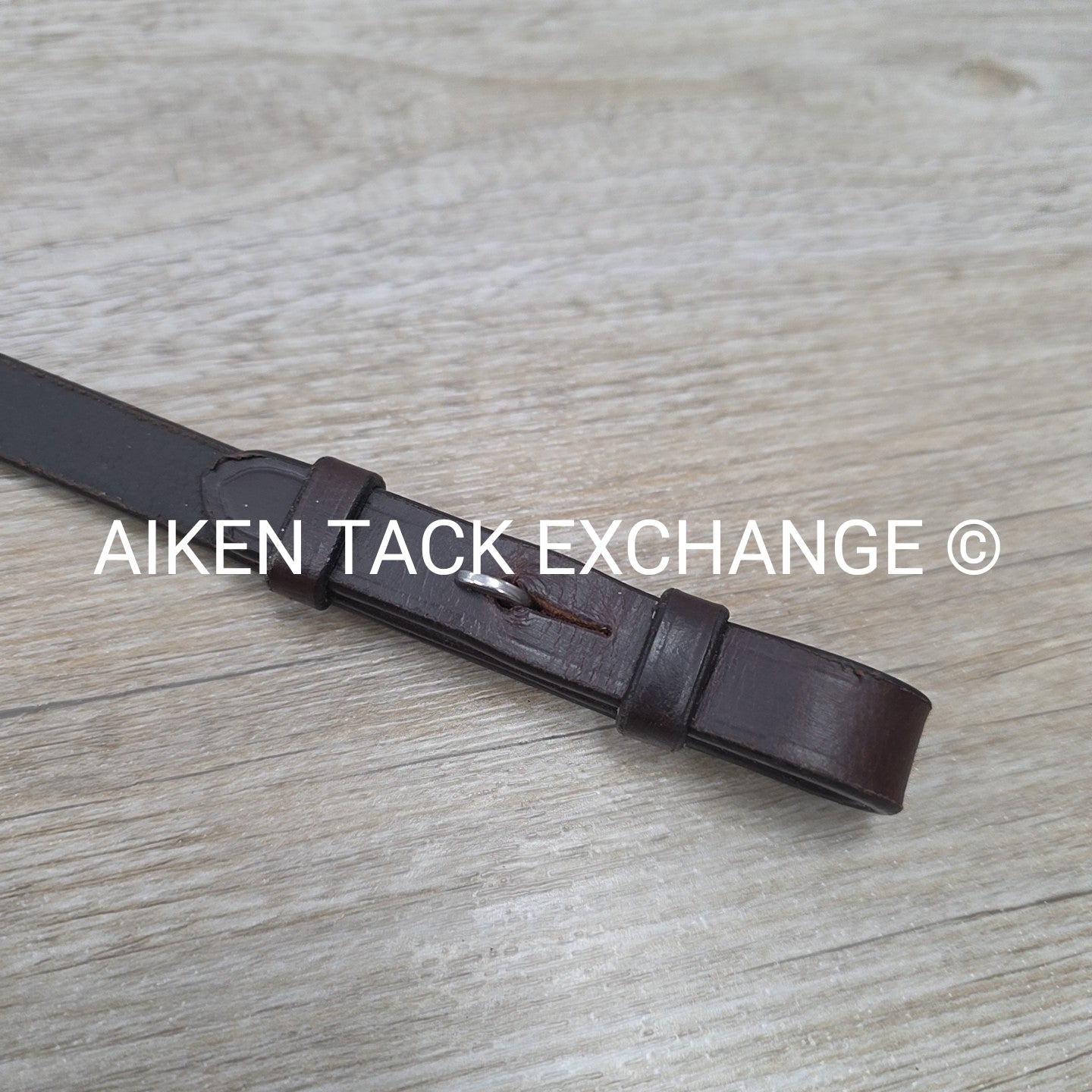 Bobby's English Tack Rubber Reins, Brown, 54"