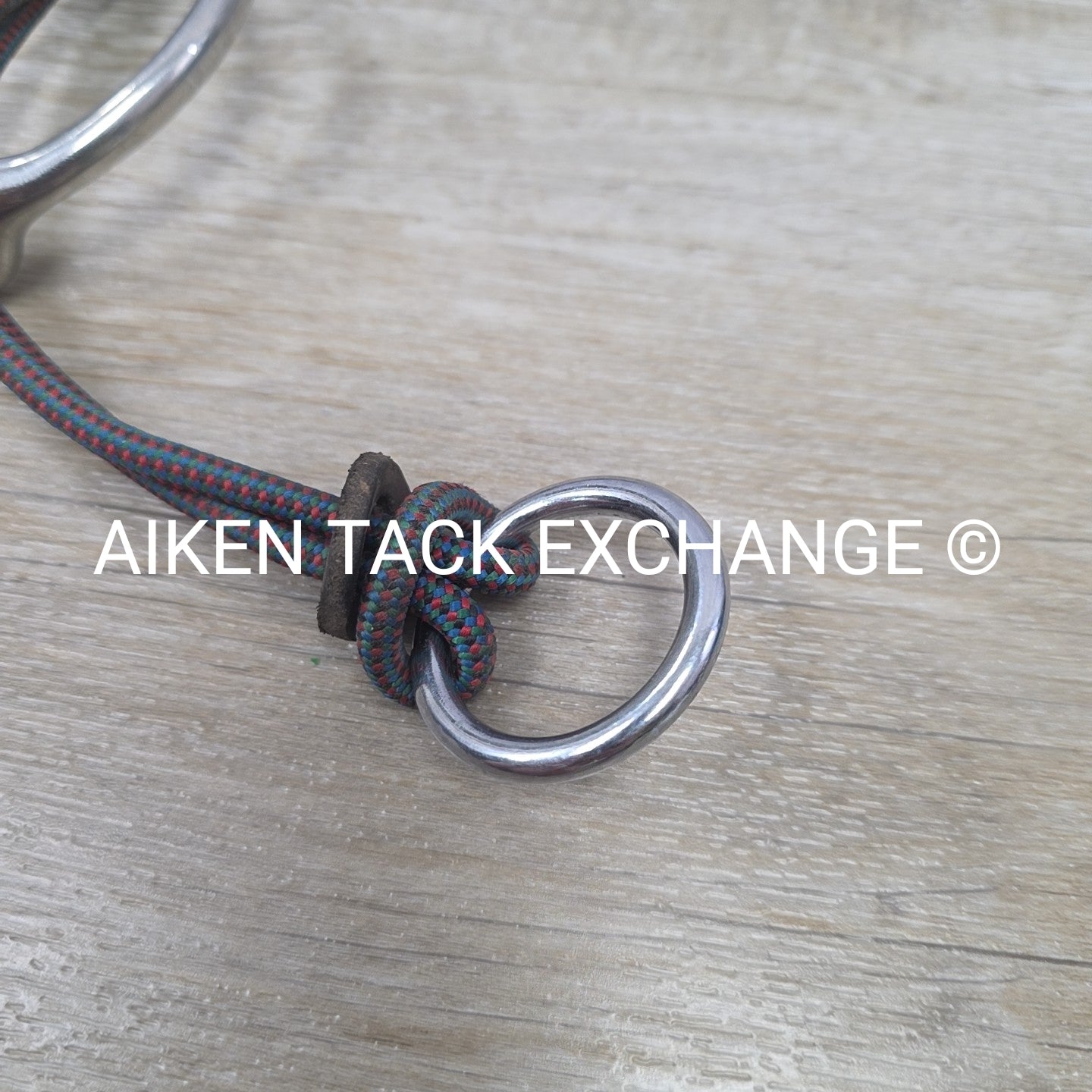 Single Joint Slow Twist Loose Ring Gag Bit 5" with Nunn Finer Rope Gag Cheeks