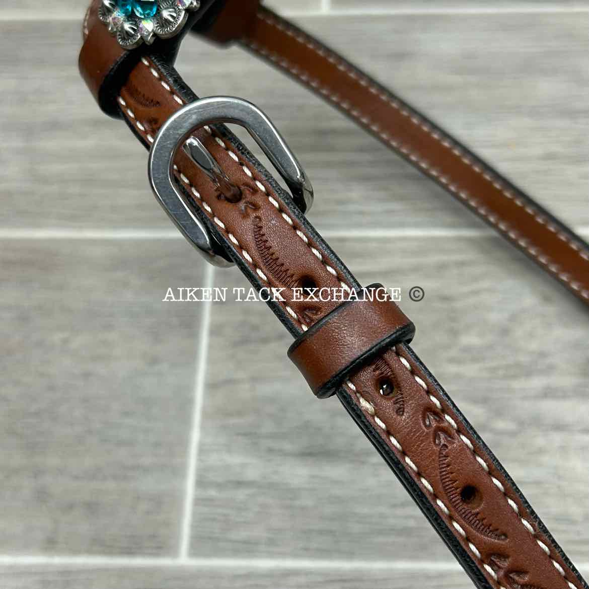 One Ear Western Headstall with Bling