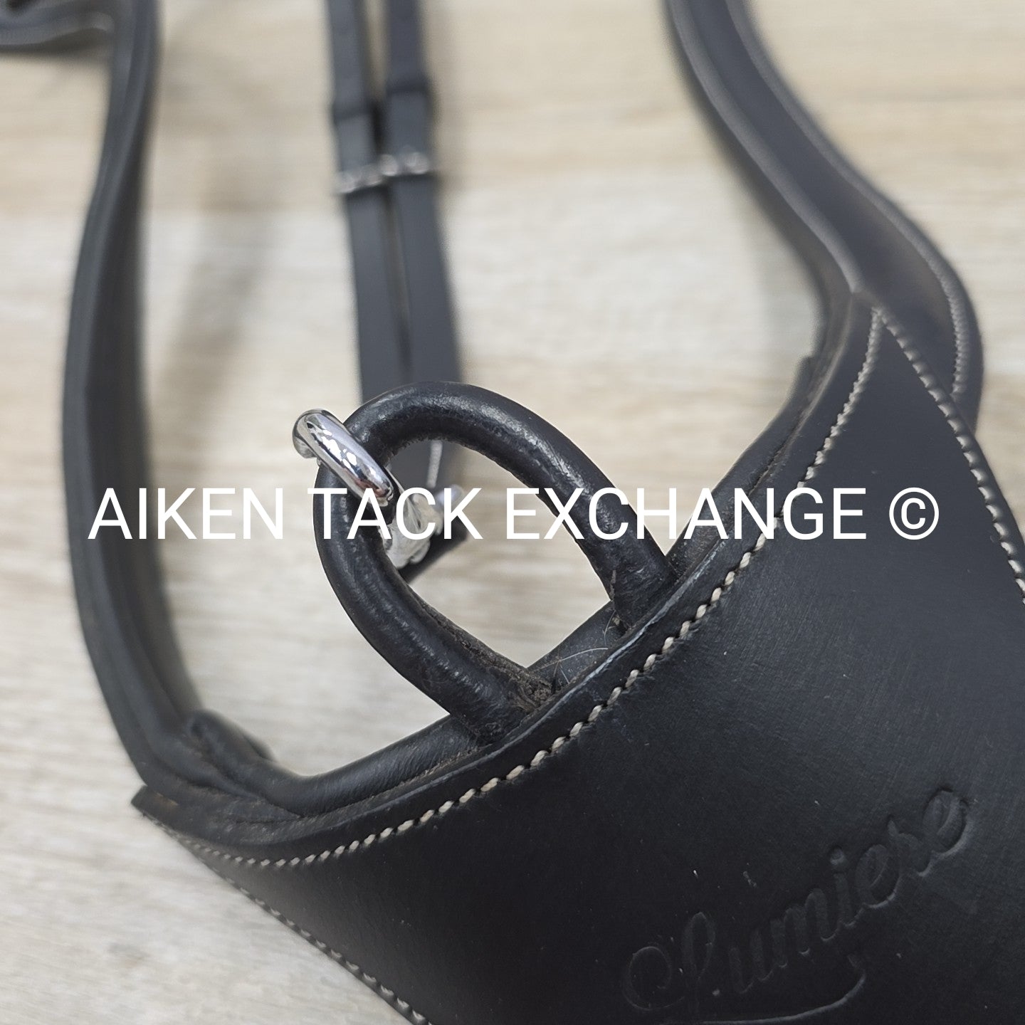 Lumiere "Anka" Breastplate with Running Martingale Attachment, Black, Size Full