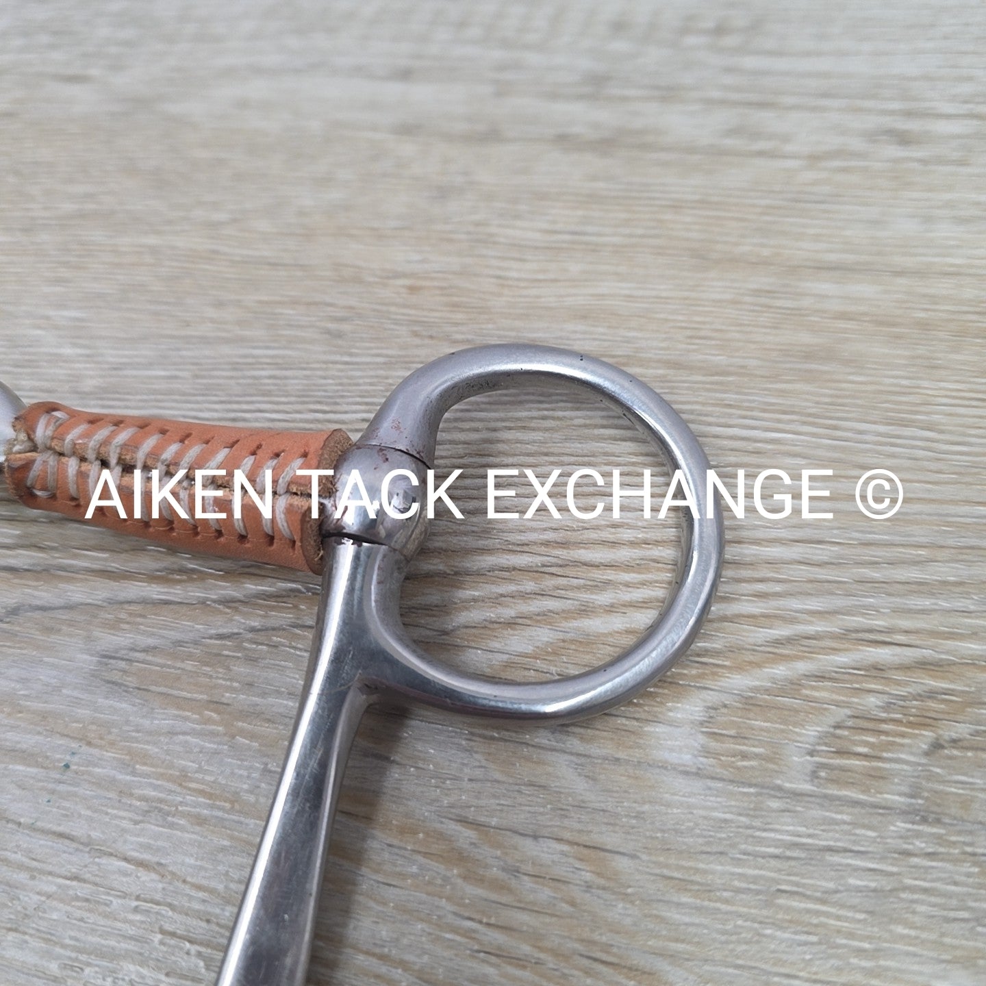 Half Cheek Leather Covered Single Joint Bit 5"