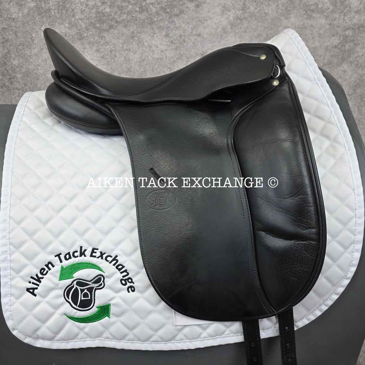2003 Schleese JES Advanced Dressage Saddle, 17" Seat, Wide Tree, Wool Flocked Panels