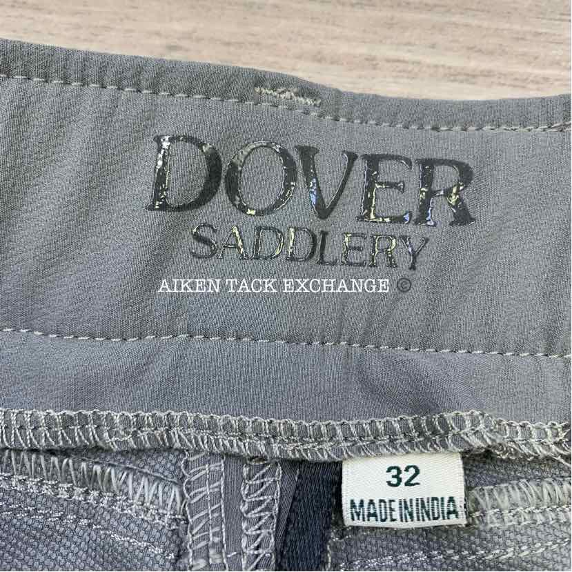 Dover Saddlery Silicone Grip Knee Patch Breeches, Size 32
