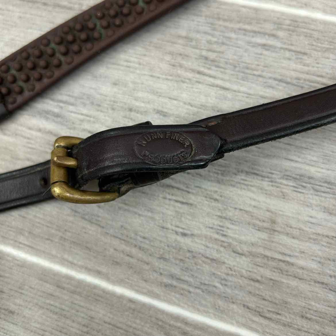 Nunn Finer Soft Grip Draw Reins with Snaps, Brown