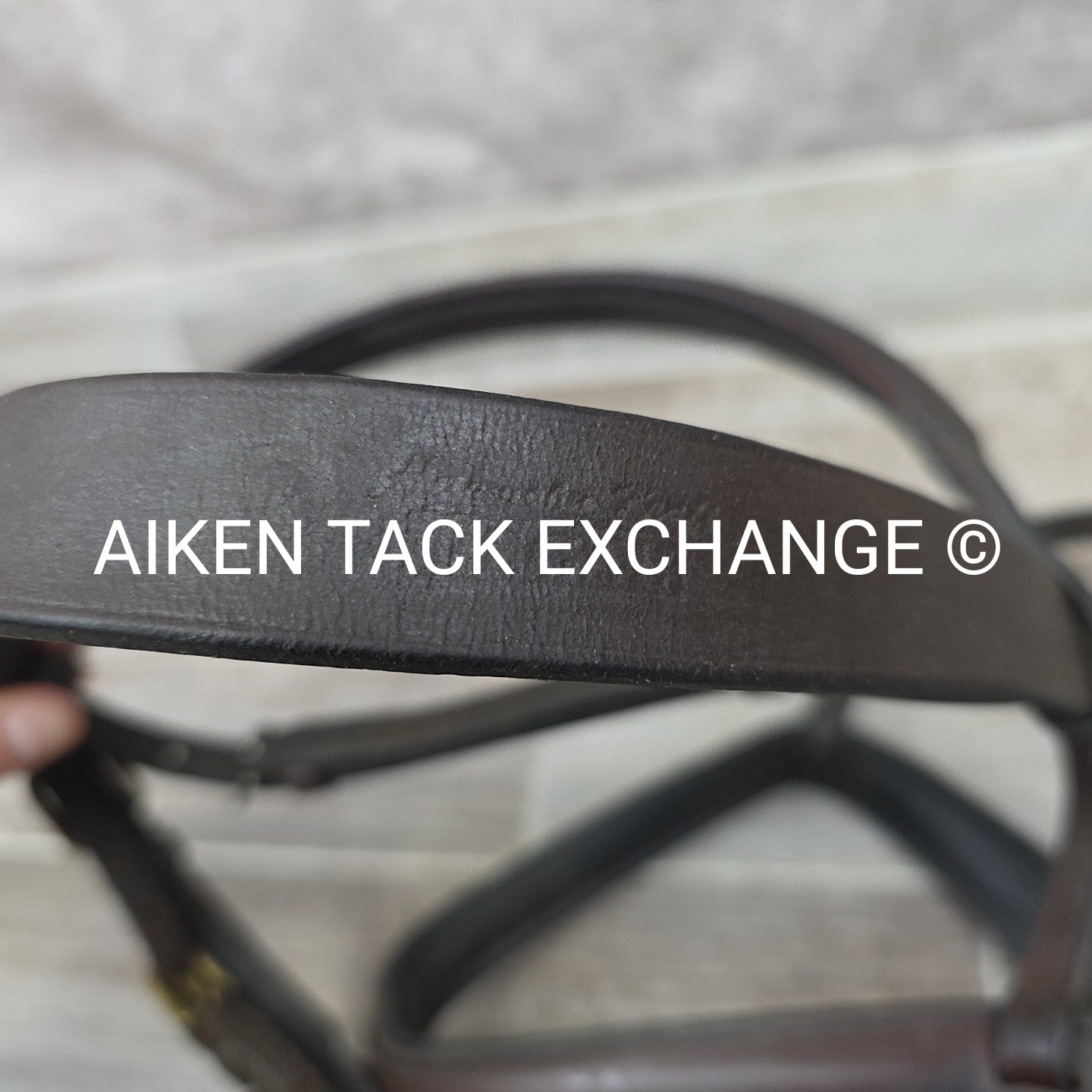 Various Brands Flash Bridle, No Reins, Brown, Size Full