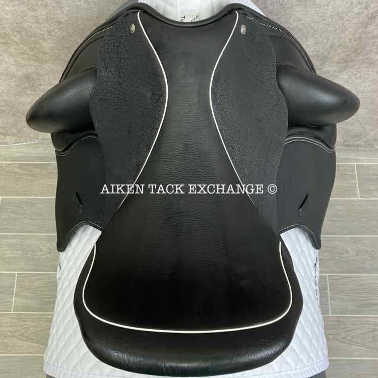 2023 Custom Saddlery Wolfgang Solo MKII Monoflap Dressage Saddle, 17.5" Seat, Adjustable Tree, Wool Flocked Panels