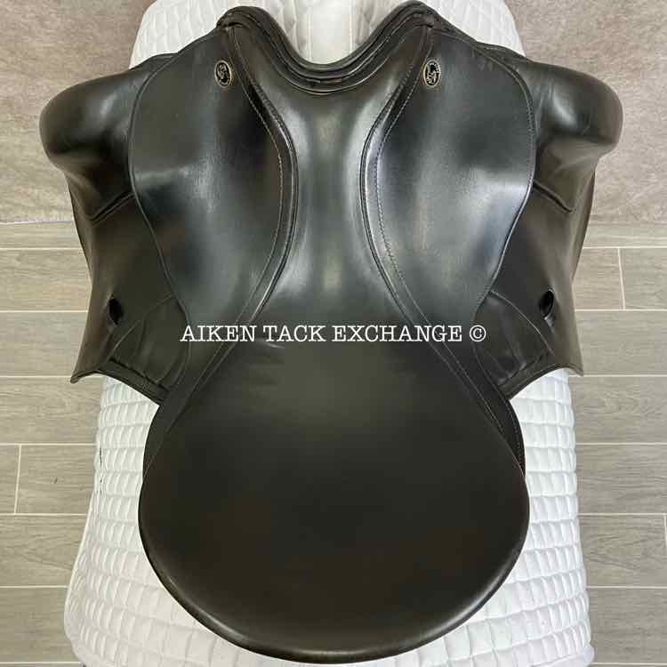 **SOLD** 2002 Kieffer Lech DL Dressage Saddle, 17" Seat, Medium Tree, Wool Flocked Panels