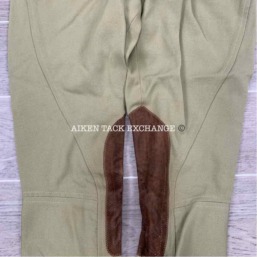 Tailored Sportsman Side Zip Knee Patch Breeches, Size 16