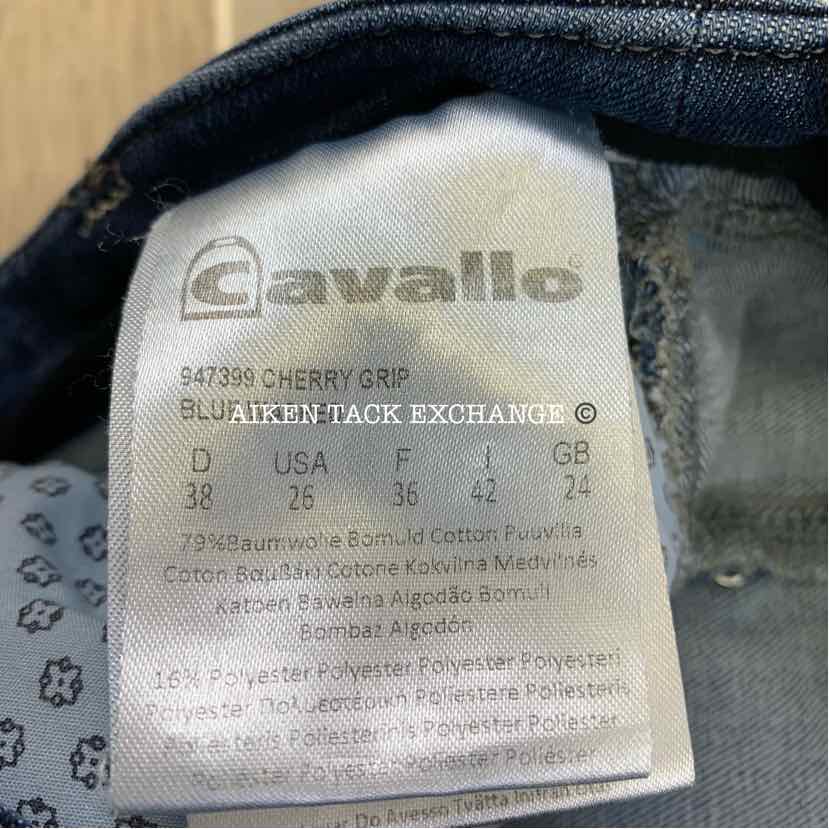 Cavallo Silicone Grip Full Seat Denim Breeches, Size 26
