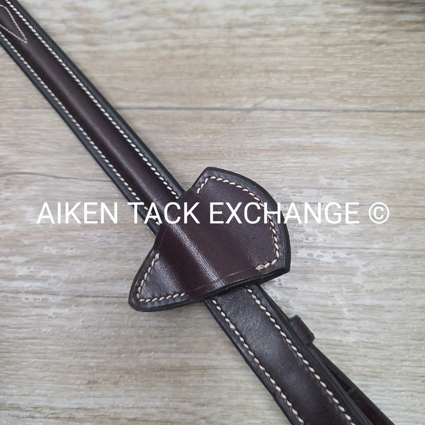 Nunn Finer Bella Donna Fancy Stitched Soft Grip Rubber Reins, Brown, 60"