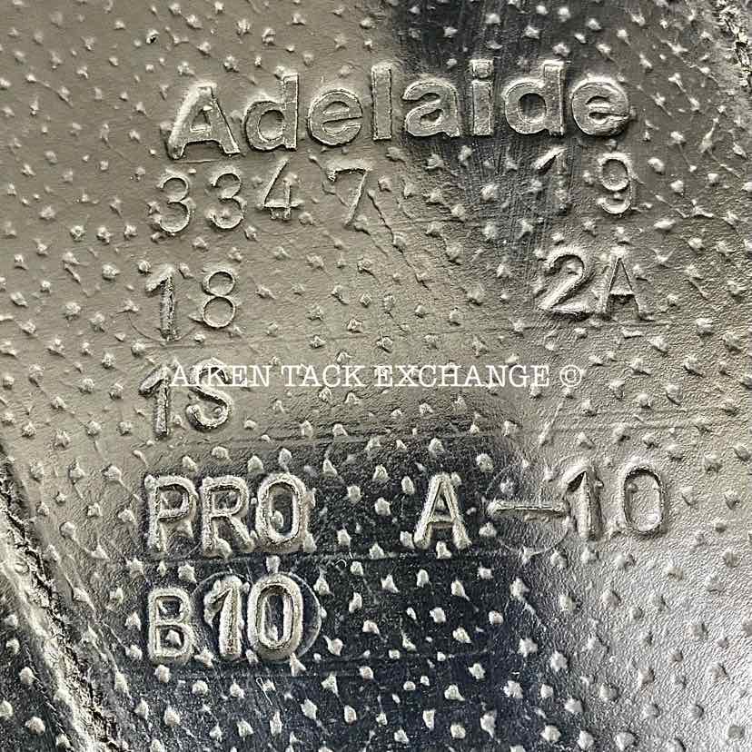 2019 Voltaire Adelaide Monoflap Dressage Saddle, 18" Seat, 2A Flap, Medium Wide/Wide Tree, PRO Panels, Full Buffalo Leather