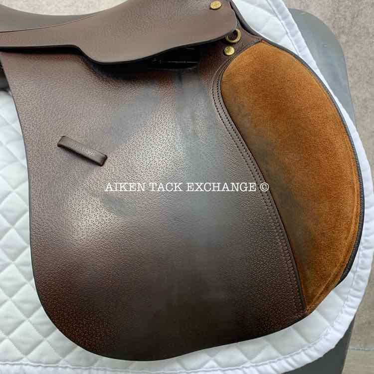 **SOLD** Crosby Miller's EuroPrix Close Contact Jump Saddle, 17.5" Seat, Medium Tree, Foam Panels