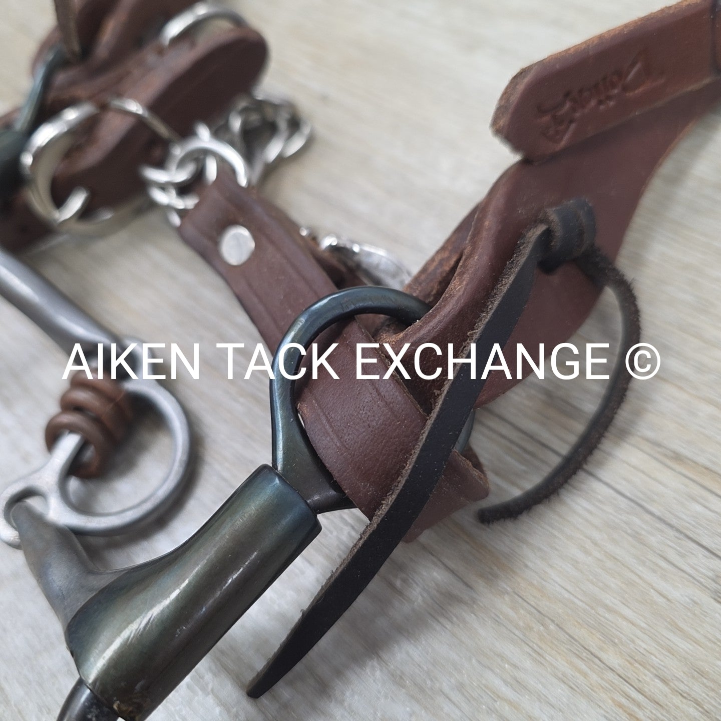 Dutton One Ear Head Stall with Matching Split Reins & Dutton Smooth Broken Port