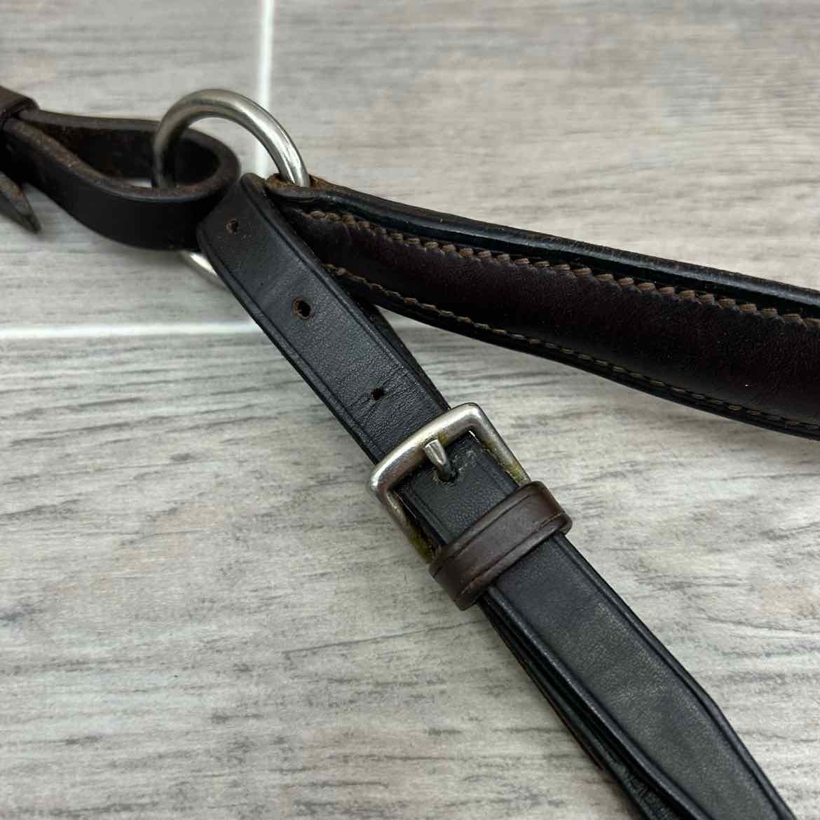 Courbette Flat Breastplate, Brown, Size Full