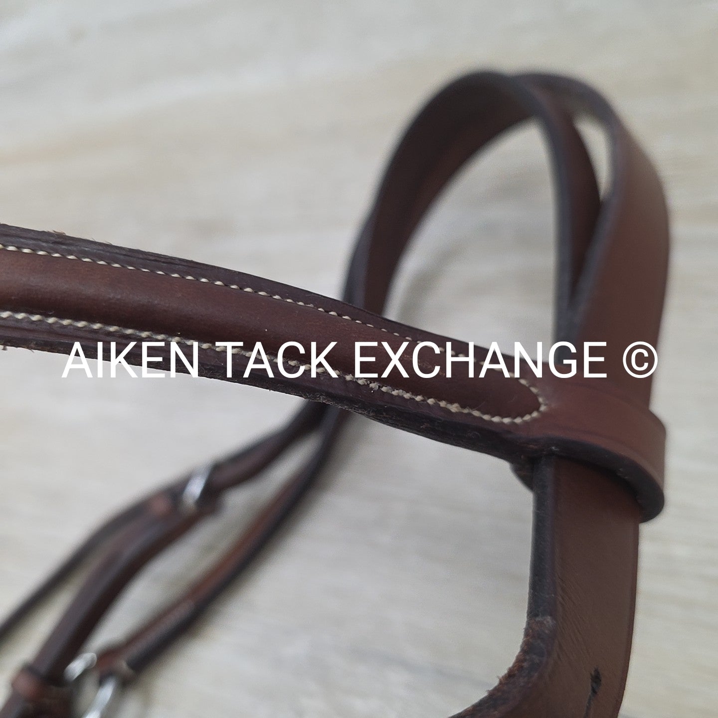 Dover Saddlery Circuit Plain Raised Figure 8 Bridle, No Reins, Size Full