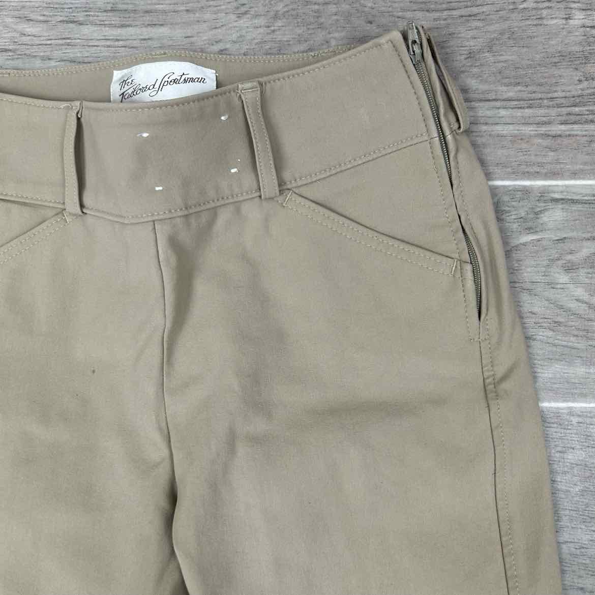 Tailored Sportsman Trophy Hunter Knee Patch Sock Bottom Breeches, Size 24