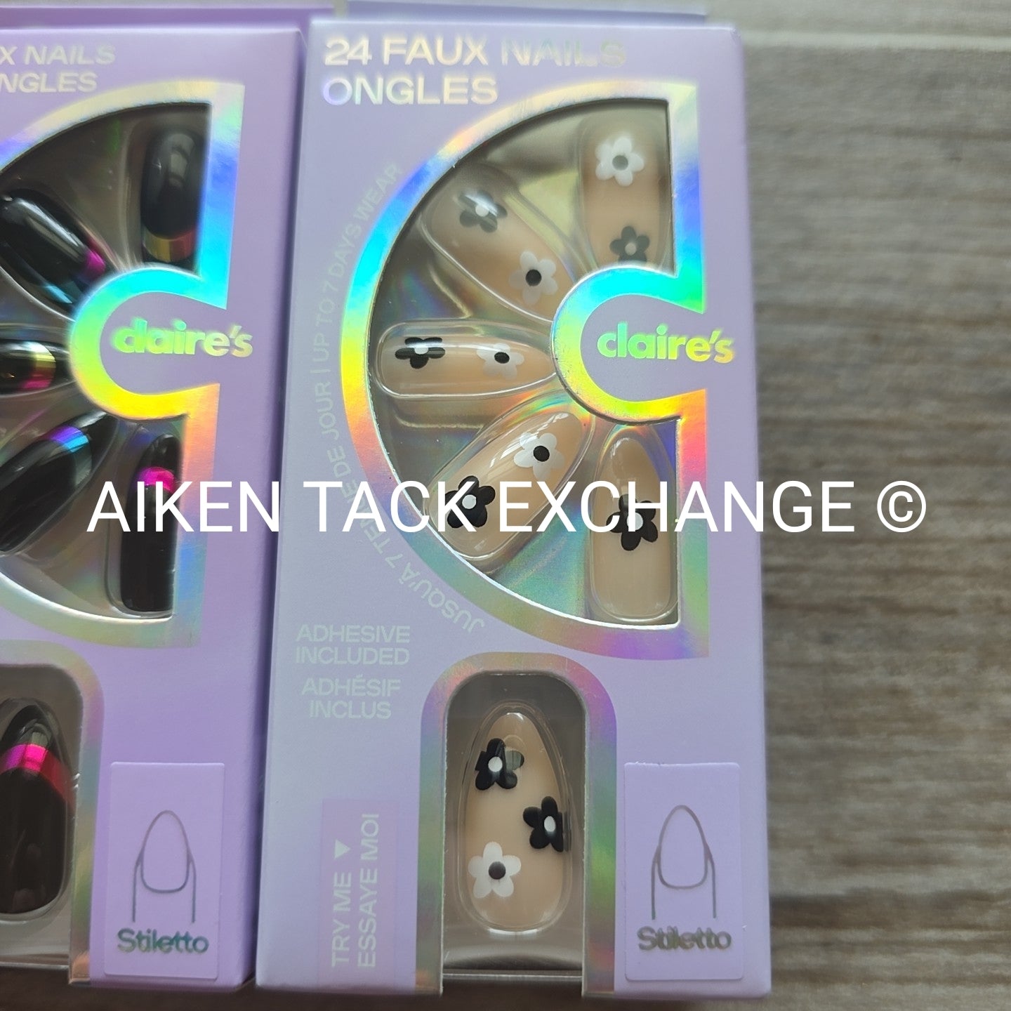 Claire's Press-On Nails (2 Sets) - 24 Count Each (48 Total)