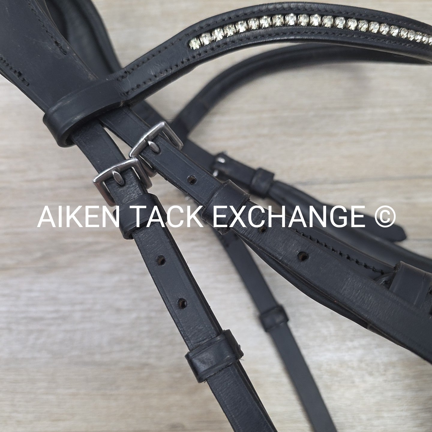Schockemohle Equitus Beta Anatomical Special Bridle, Black, No Reins, Size Cob