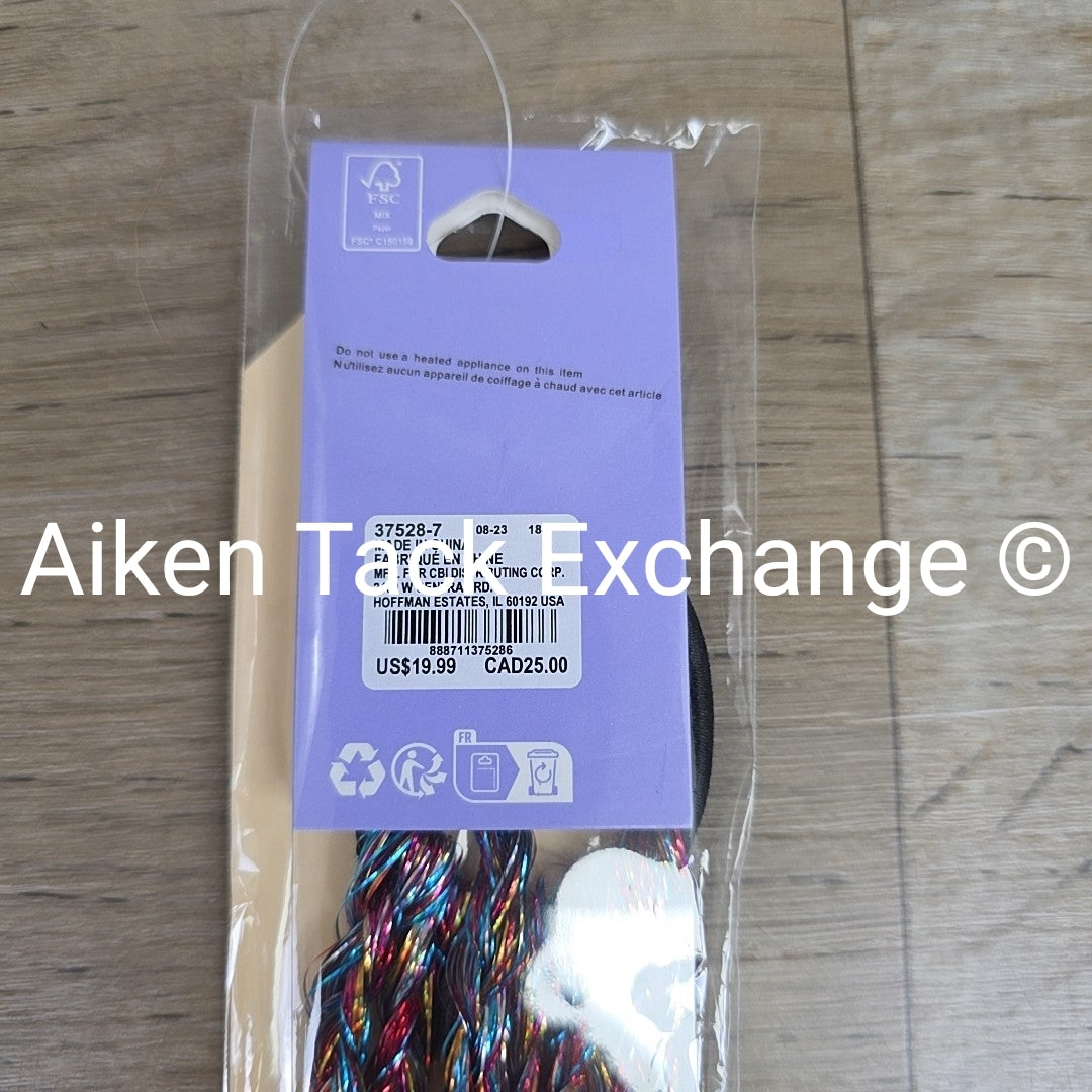 Claire's Braided Faux Hair Tinsel Extension with Hair Tie